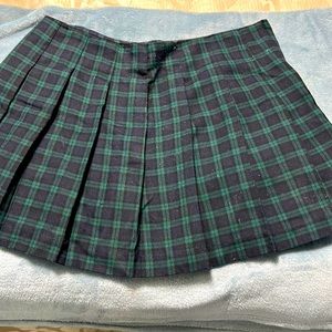 A.Byer Side zip kilt / school girl mini skirt (size 13 - Large)